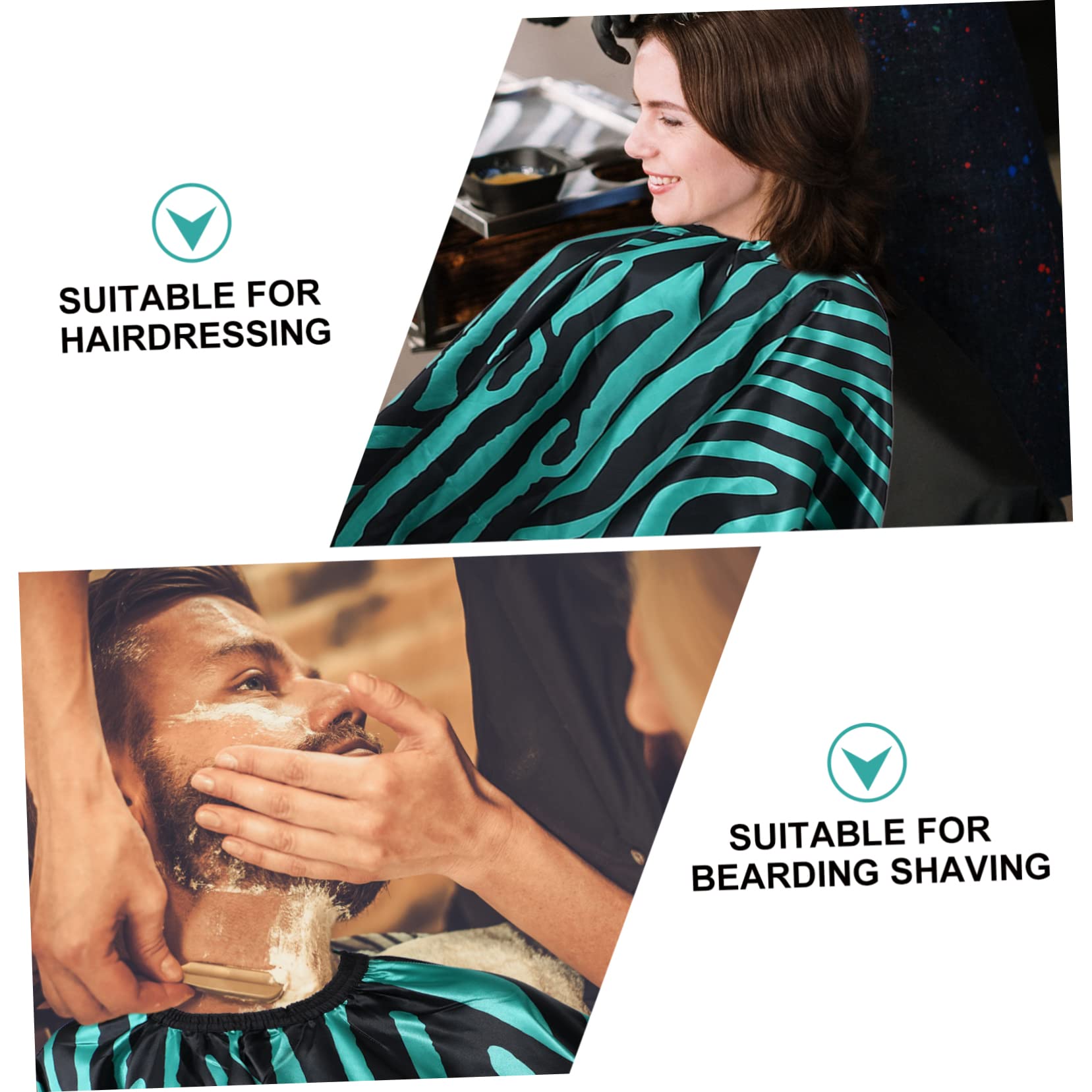 Mipcase Capa para Cortar el Pelo de Satén Cuello Ajustable, Protege la Ropa y Es Adecuado para Barberías y Salones Profesionales