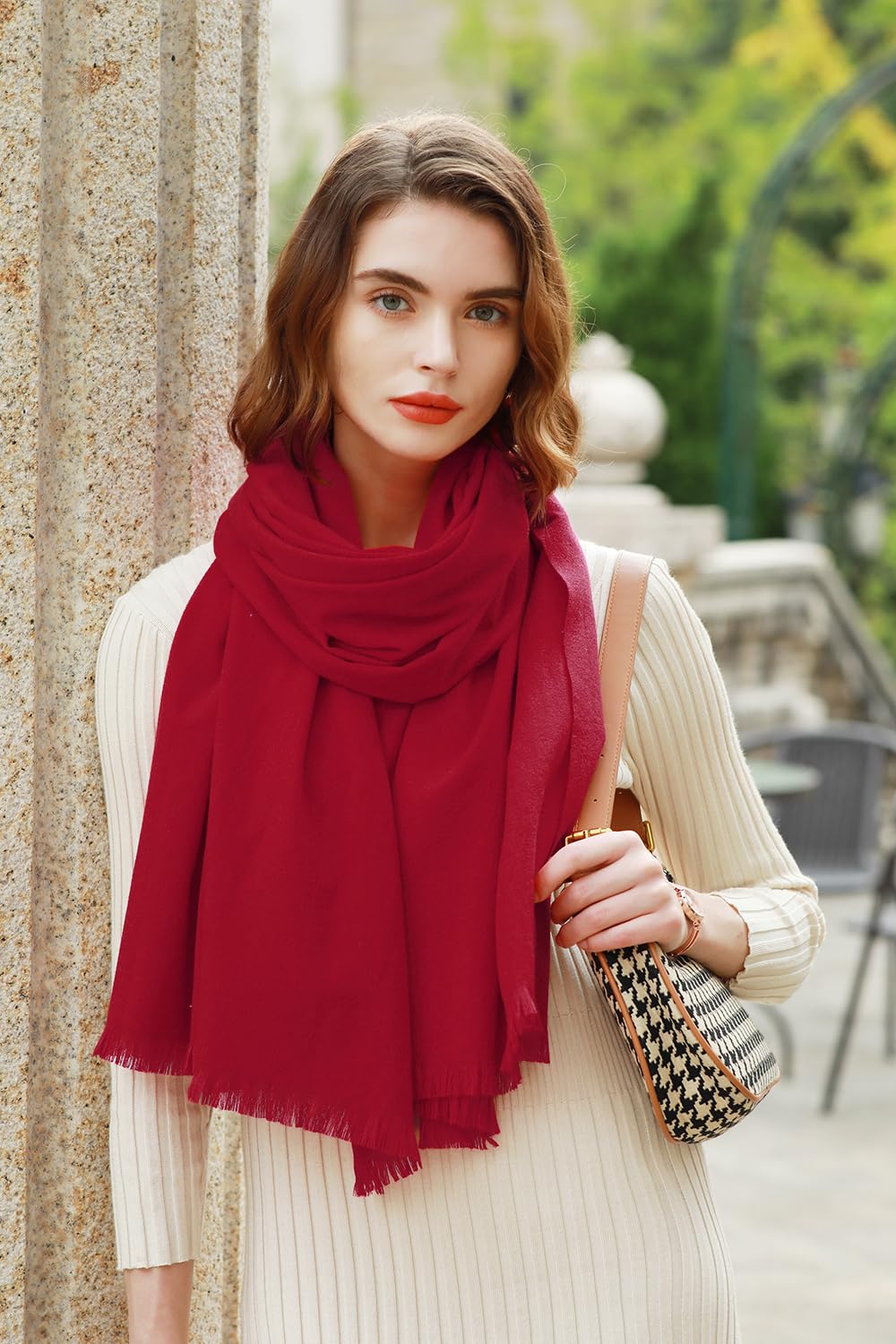 RIIQIICHY Sciarpa Donna Invernale Pashmina Scialle Stola Elegante Cerimonia Foulard Lungo Grande Spesse Calde