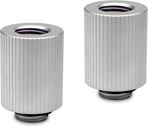 EKWB Extensor de par estático EK-Quantum, MF 28, titanio satinado, paquete de 2