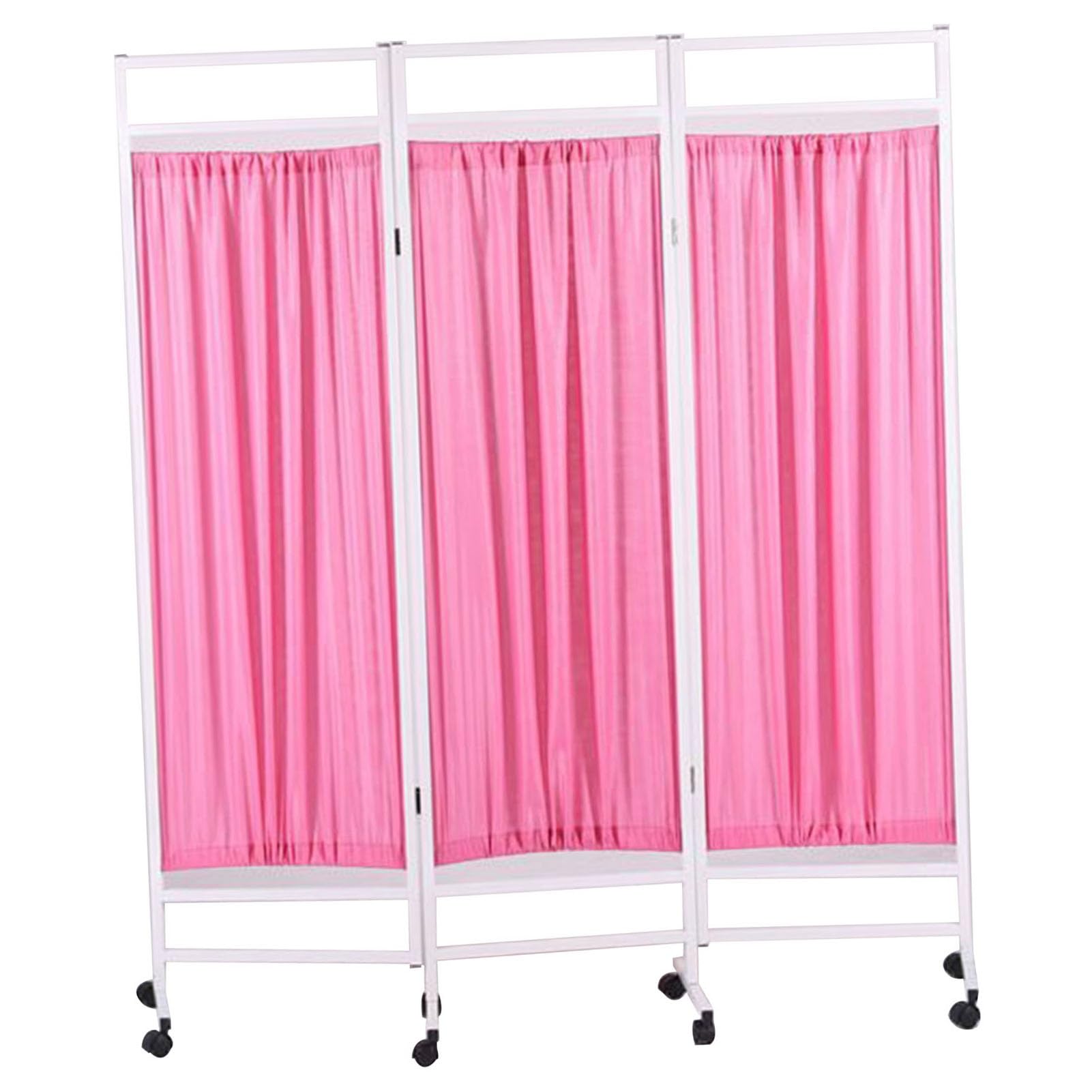 Rideau médical à 3 panneaux sur roulettes de 180x50 cm