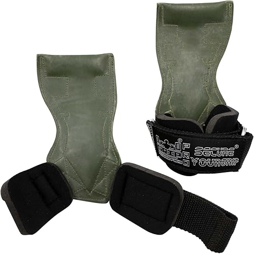 Miniatura 5 de Lift Grips PRO - Guantes de pesas resistentes para gimnasia con pesas alternativas a los ganchos de potencia, peso muerto, ajustable, de neopreno,