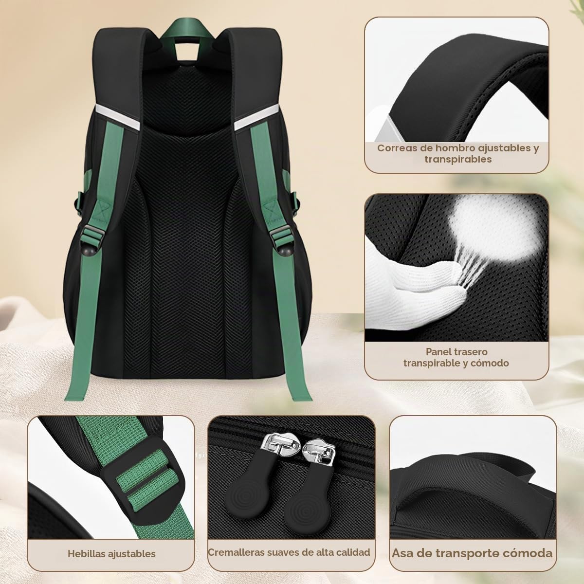 Mochila escolar para adolescentes, niñas, niños, mochila escolar, mochila escolar, mochila informal, mochila grande, mochila escolar para mujer, 9, 10, 11, 12, 13, 15 años, 2, 3, 4, 5, 6, 7, 8 clase
