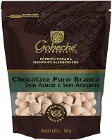 Gotas Chocolate Branco Gobeche - Sem açúcar e Sem Adoçante - 90g