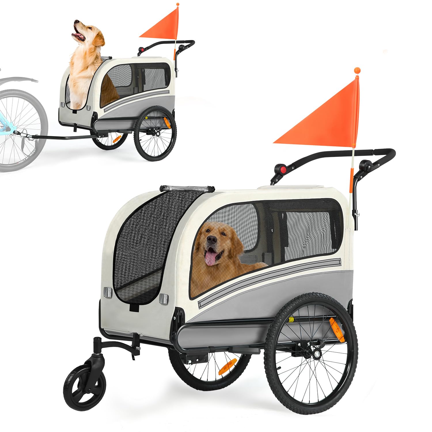 Sepnine Dog Bike Trailer 110 lbs
