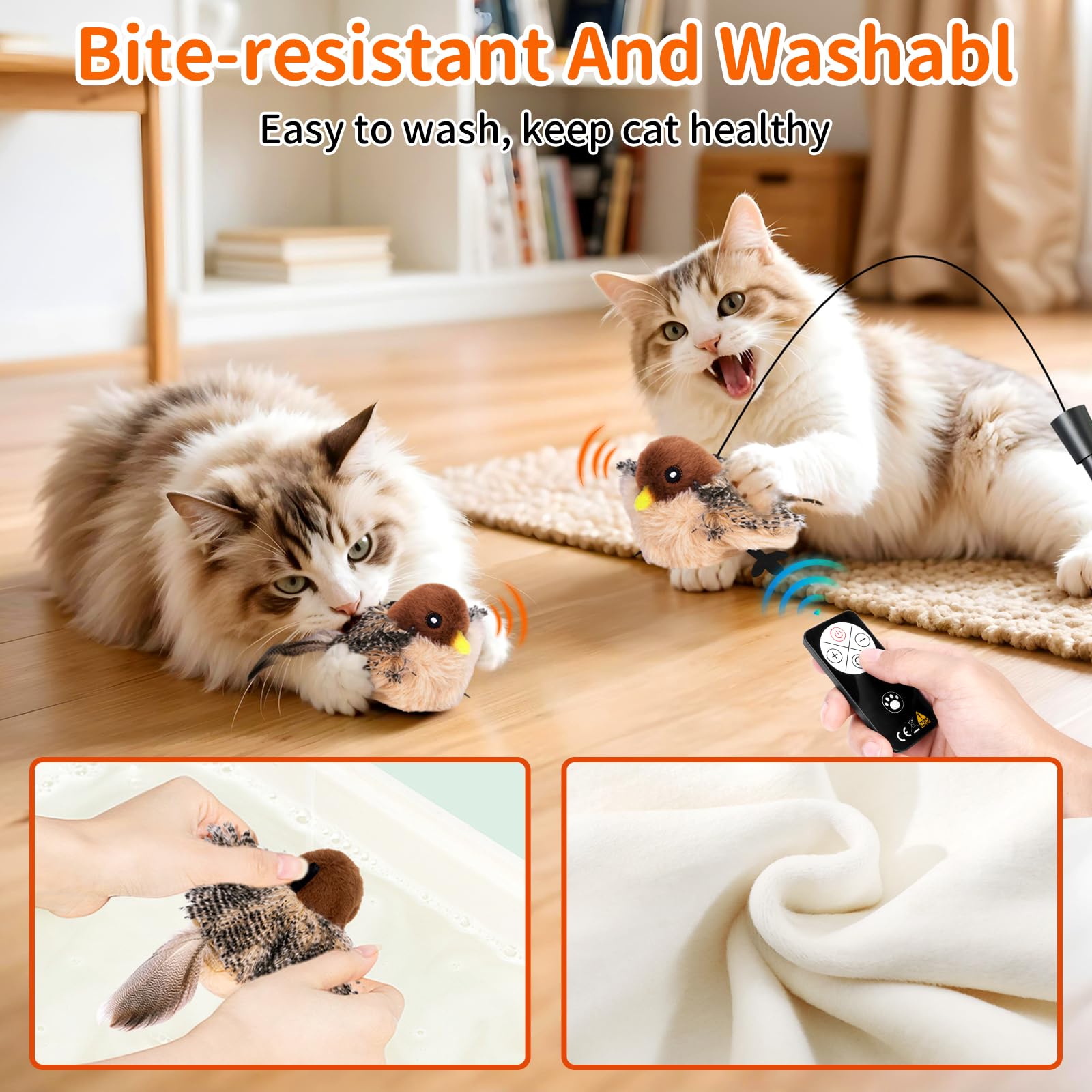 Starnearby Jouet Pour Chat - Oiseau Volant - Jouet Interactif