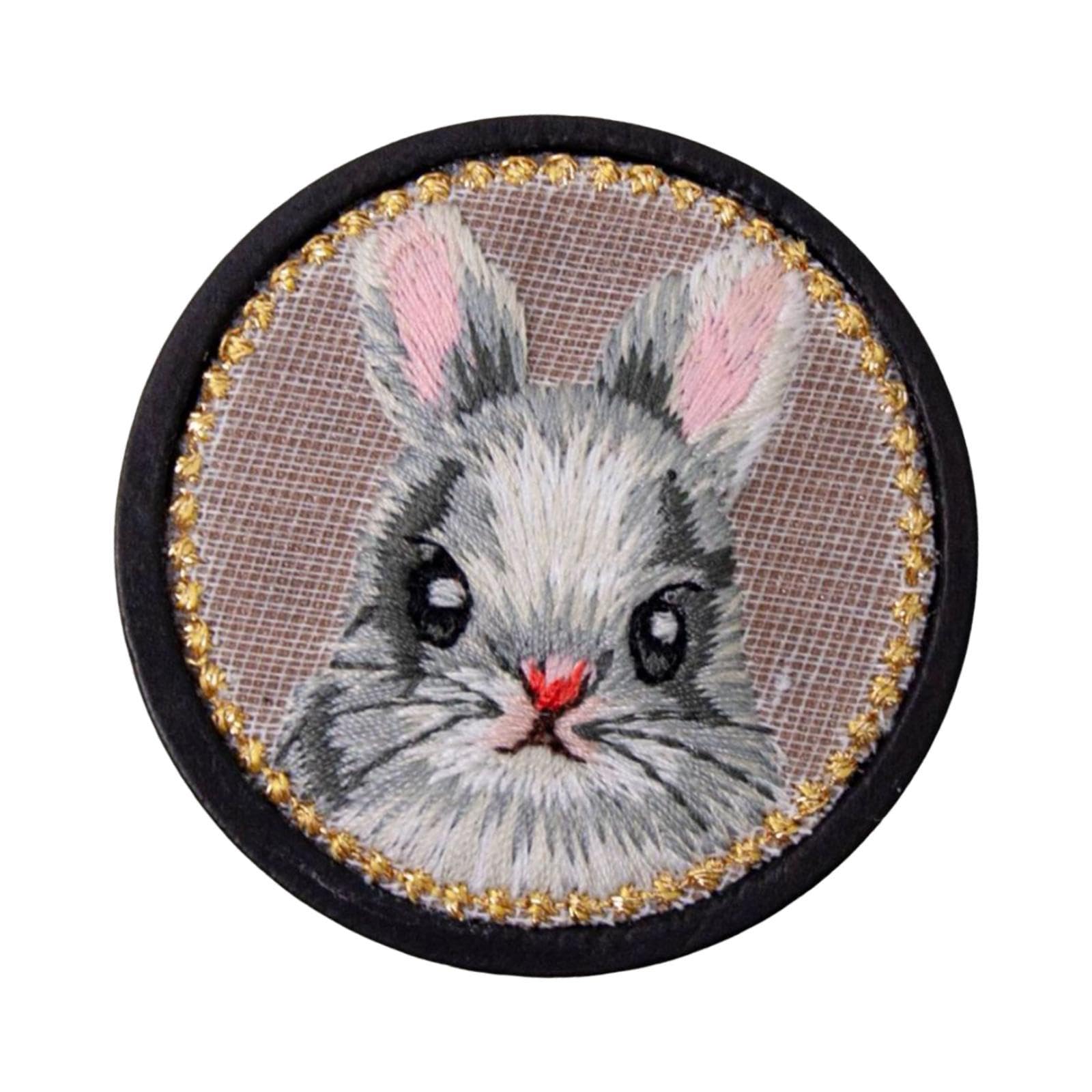 KBOLAE Pin Keeper Sewing Supplies Pin Holder for Embroidery Needlework Cross Stitch Rabbit