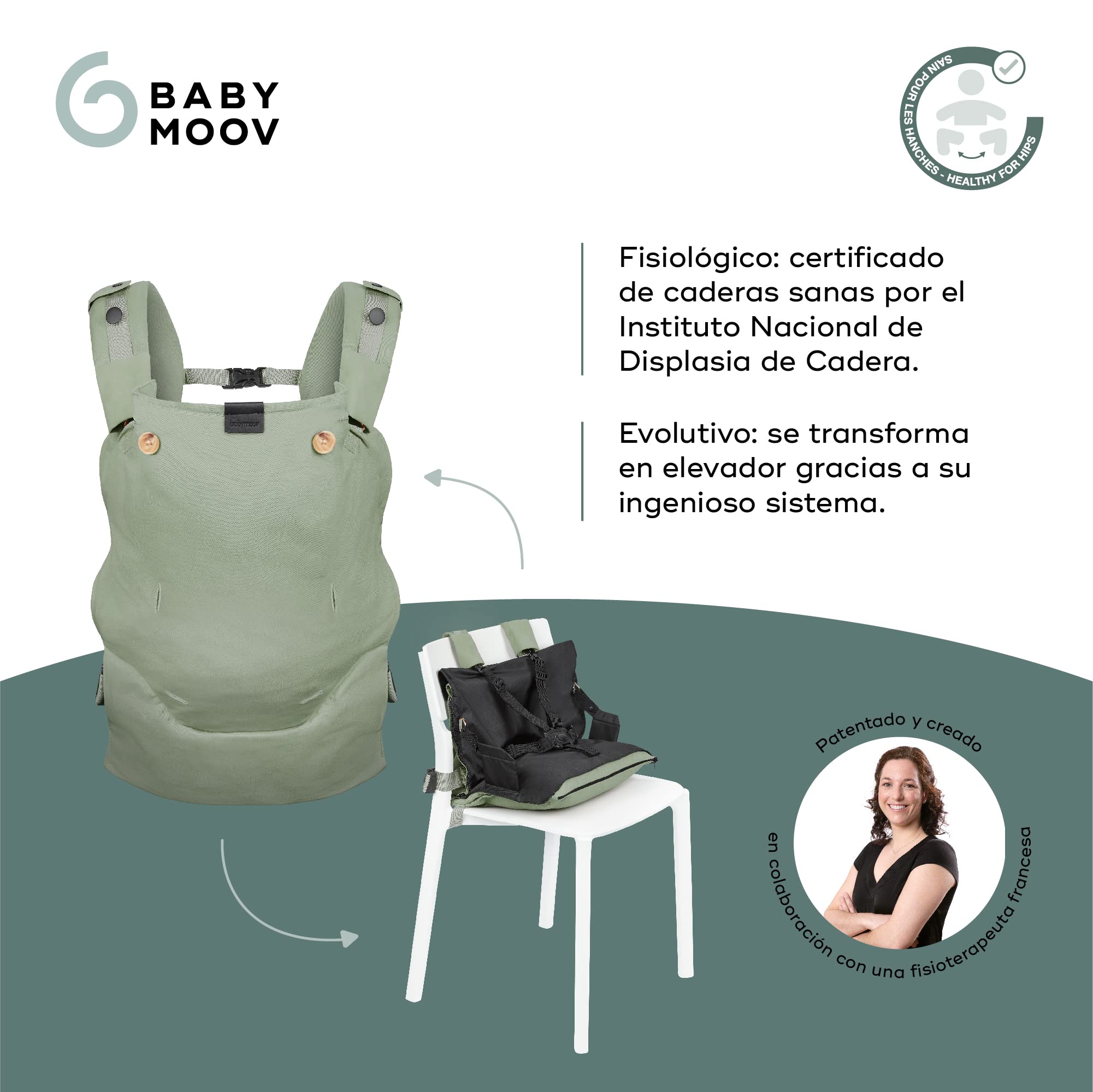 Babymoov Nosidełko Moov & Boost zieleń
