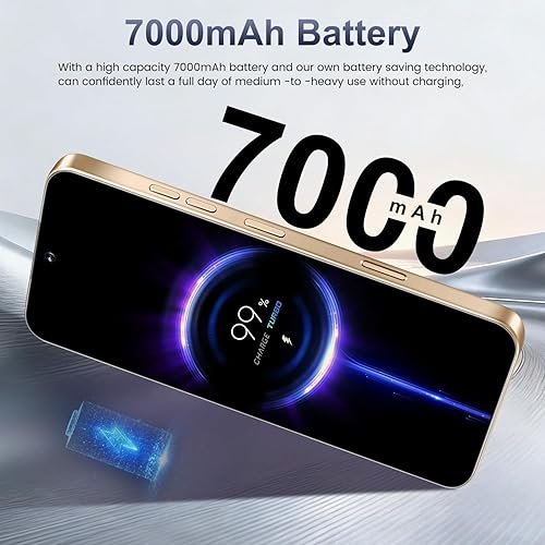 Miniatura 4 de Teléfono celular desbloqueado de 16 pm, pantalla HD de 6.99 pulgadas, teléfono 5G de 16+512 GB desbloqueado, Android 14.0, cámara de zoom de 68+108