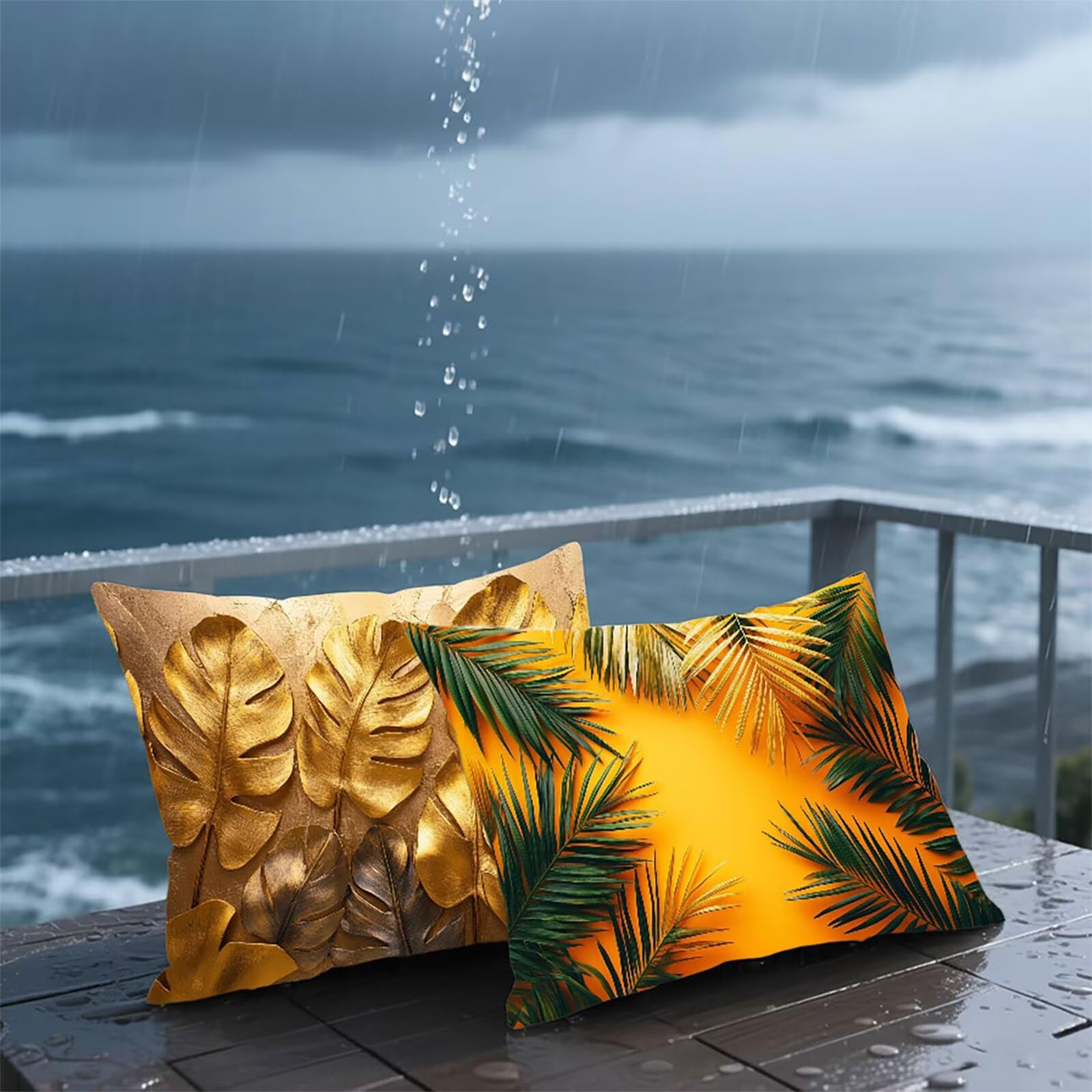 Federe Cuscino 60x80 Set di 2, Giallo Federe Cuscini Divano Lino, Rettangolari Copricuscini 60x80cm Con Cerniera Invisibile, Copricuscino per Camera Letto Casa Decorazioni Regalo, Nordico J-1242