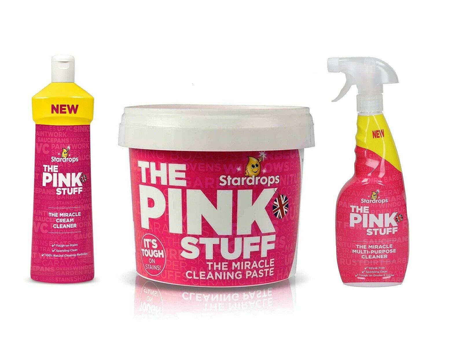 GLY - Pink Stuff BUNDLE - The Miracle Range - Paste, Spray, Cream (Set of 3)