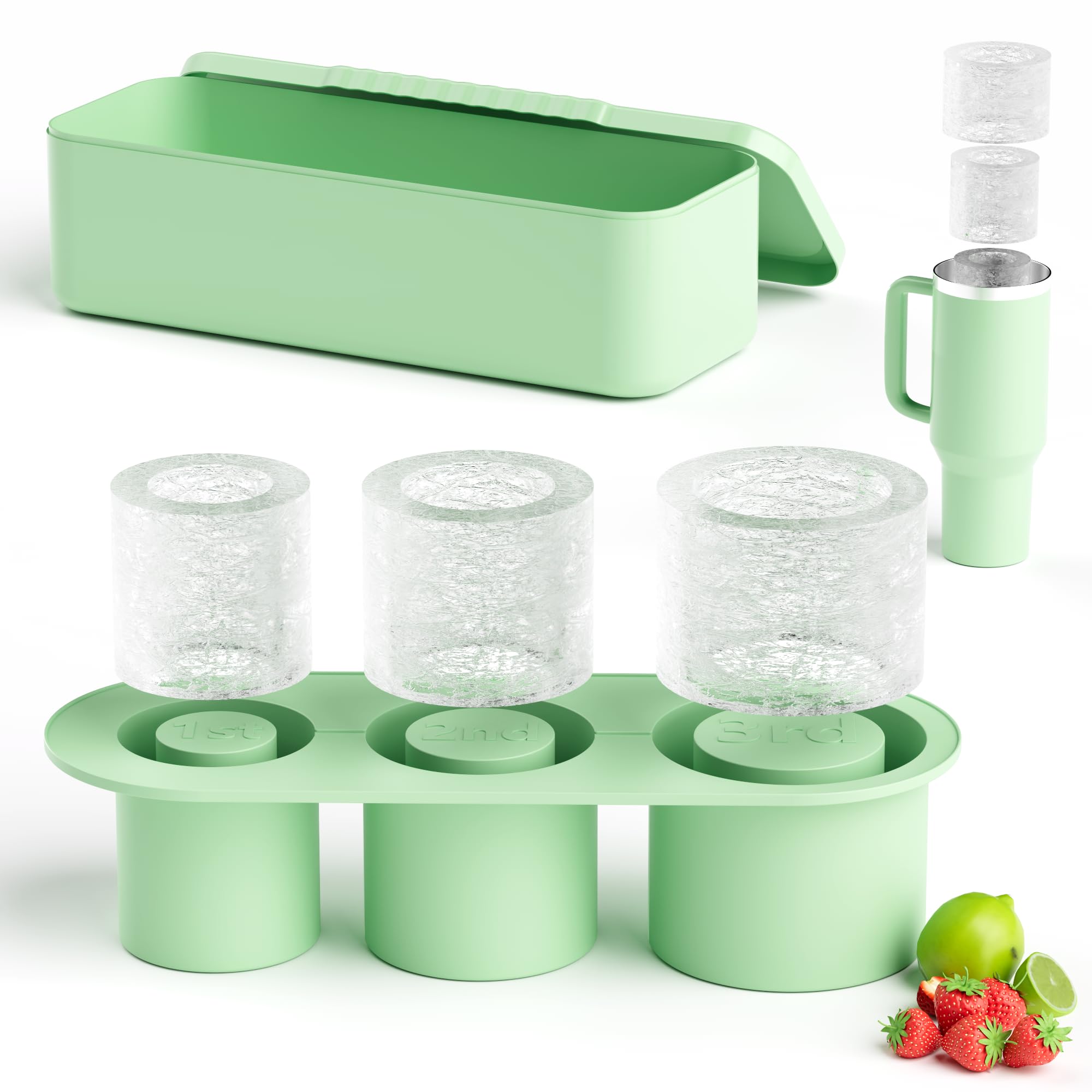 TECHPLUS Moldes De Hielo – Moldes De Cubitos De Hielo Para Adultos, Para Bromas De Soltero, Despedida De Soltera, Divertida Bandeja De Silicona Para Enchufe Anal Para Bar, Cócteles, Whisky, Bebidas