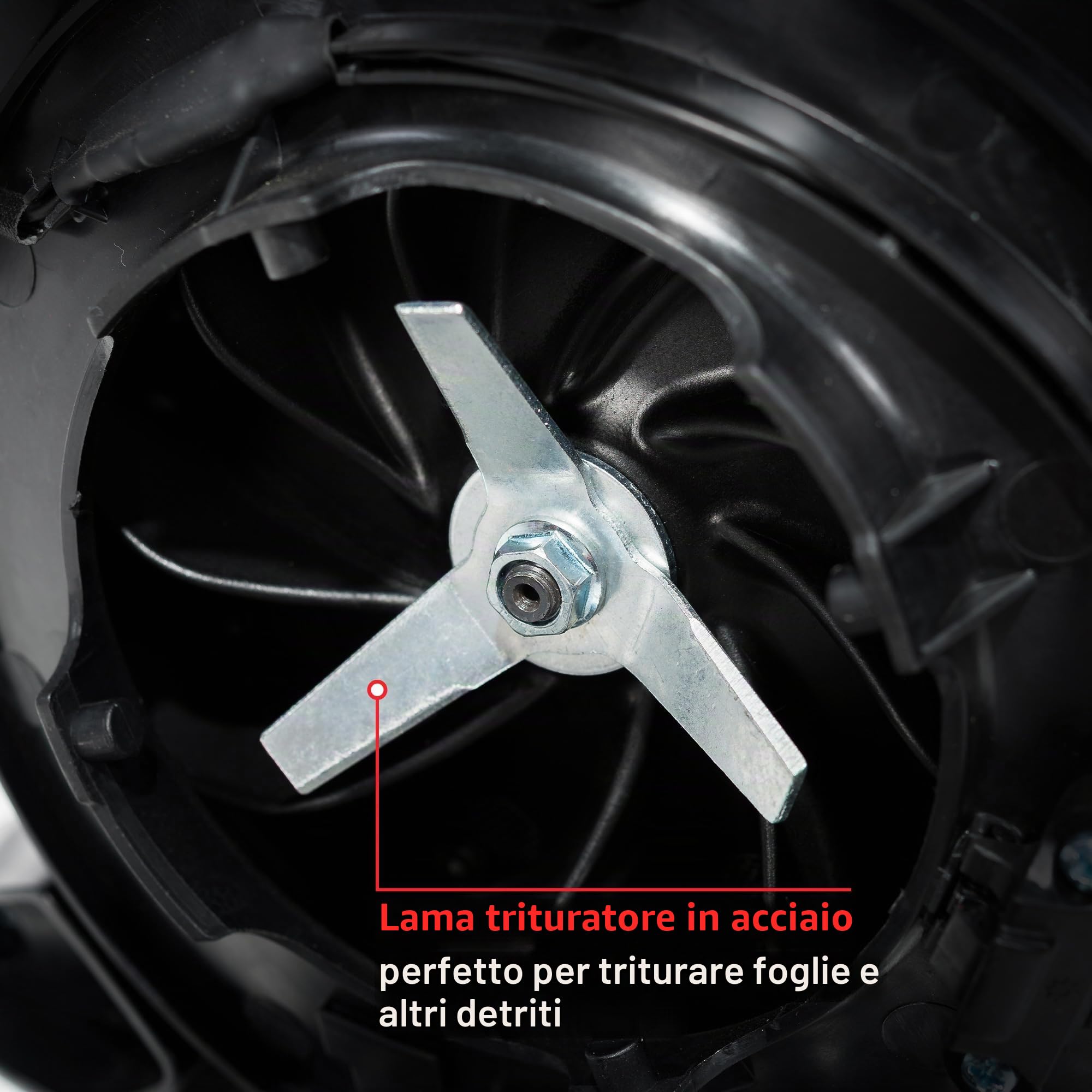 NAX POWER PRODUCTS 950V soffiatore per foglie motore 25,4 cm3 0,75 kW Briggs & Stratton prodotto con licenza sacco per foglie 40l aspiratore da giardino con funzione di soffiaggio