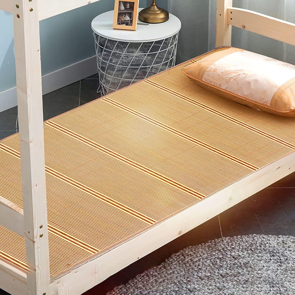 Sleeping Mat, Bamboo Mat is Necessary for Sleeping in, Suitable for Single Bed Student Dormitory (Without Pillowcase) (90 * 190CM)