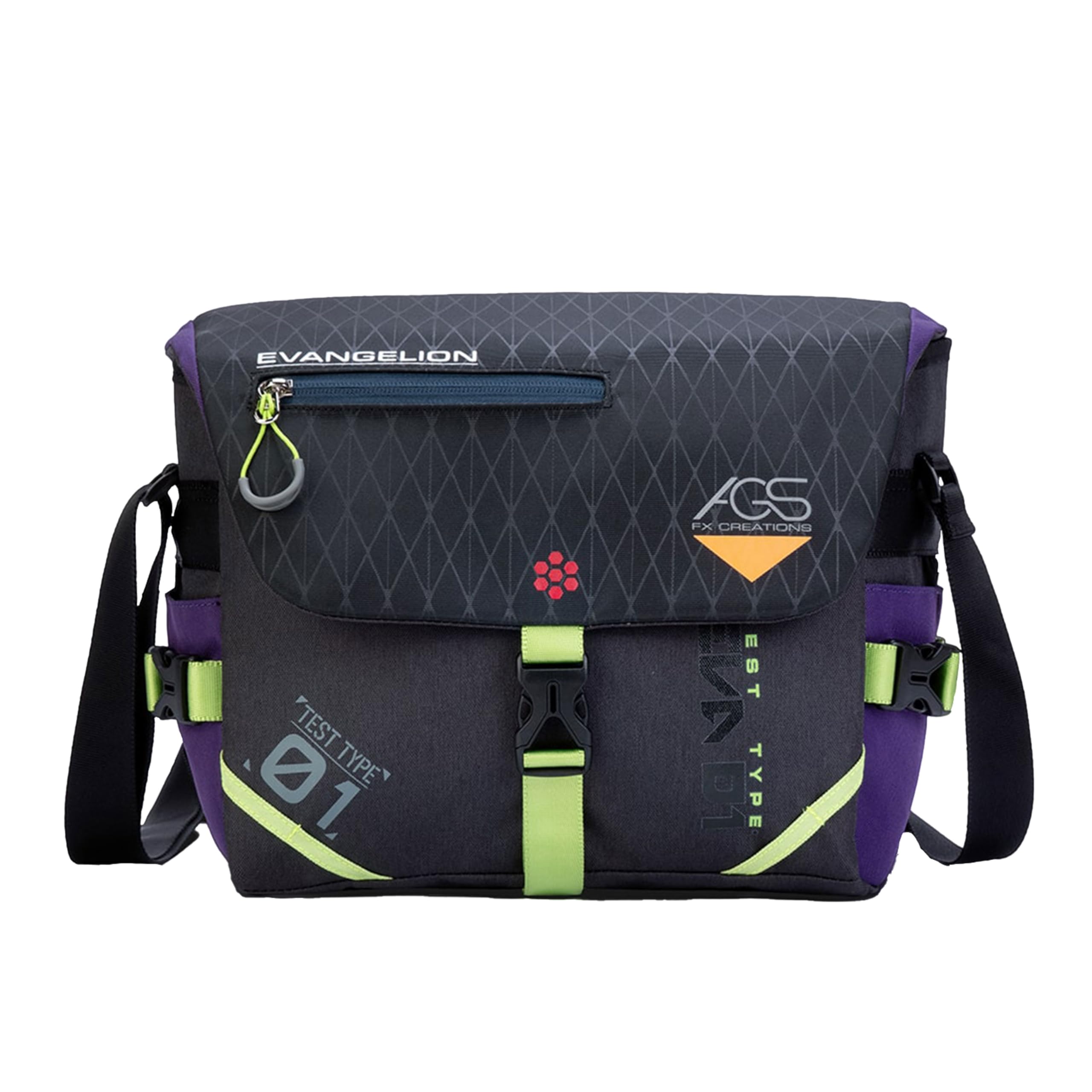 Neon Genesis Evangelion Messenger Crossbody Shoulder Bag by Fx Creations