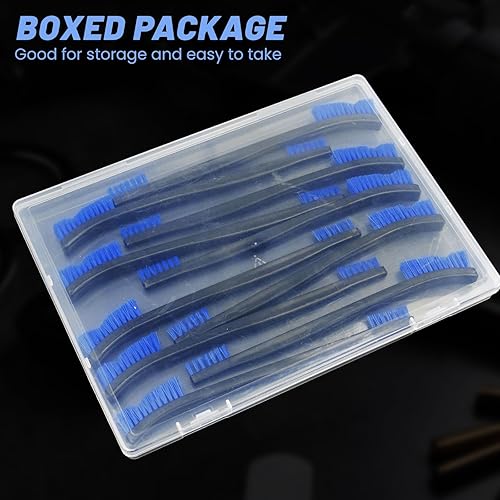 Miniatura 19 de Kit de limpieza para armas en caja grande, suministros de limpieza 4 en 1 incluye cepillos, parches, hisopos, paño sin pelusa, suministros altamente