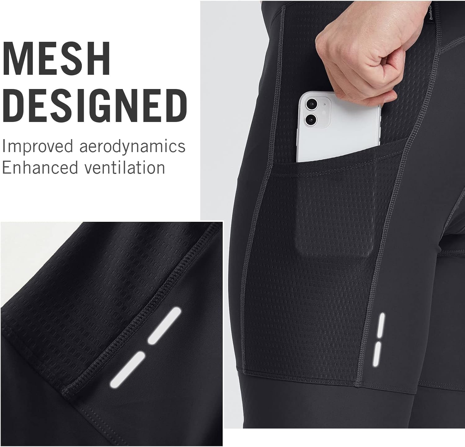 Miniatura 2 de BALEAF Mens Cycling Shorts 4D Padded Bike Shorts Road Bicycle Riding Biking Mountain Chamois Pockets UPF50