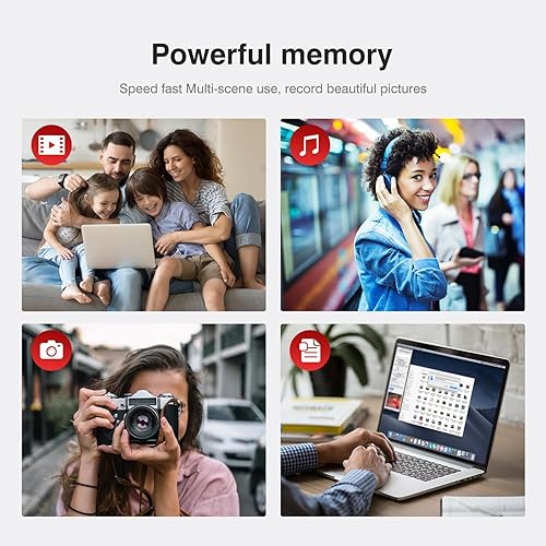 Miniatura 3 de PRUVEEO Tarjeta de memoria Micro SDXC de alta velocidad A2 U3 V30 4K UHD de 256 GB con adaptador y lector de tarjetas para Dash Cam Smartphones