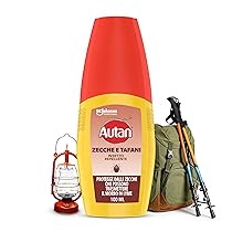 Autan Zecche e Tafani Vapo, Spray Antizecche e antizanzare Comuni, Tigre e Tropicali, Insetto Repellente, 1 Confezione da 100 ml