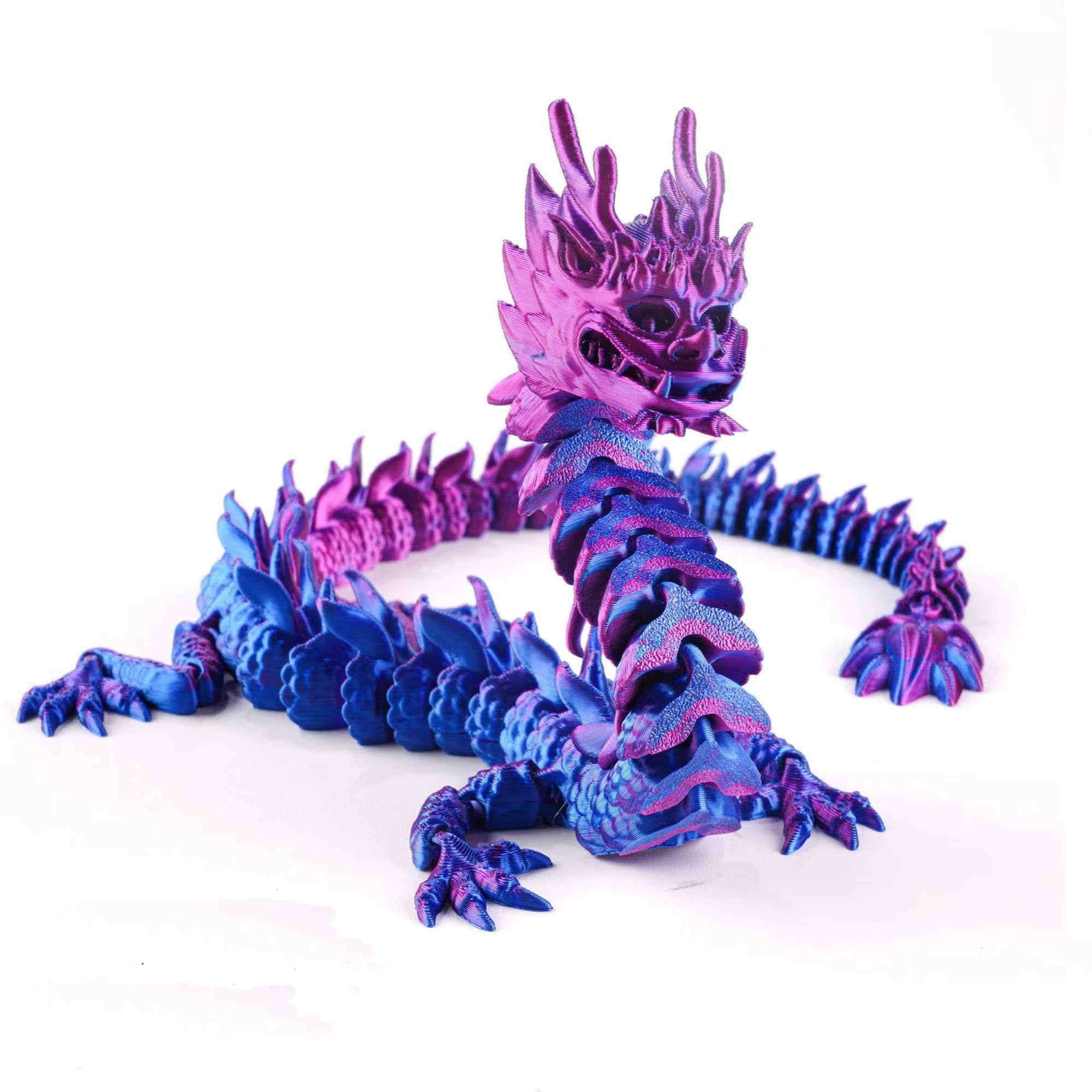 Amazon.com: ALHBEJT 3D Printed Crystal Dragon Articulated Dragon 