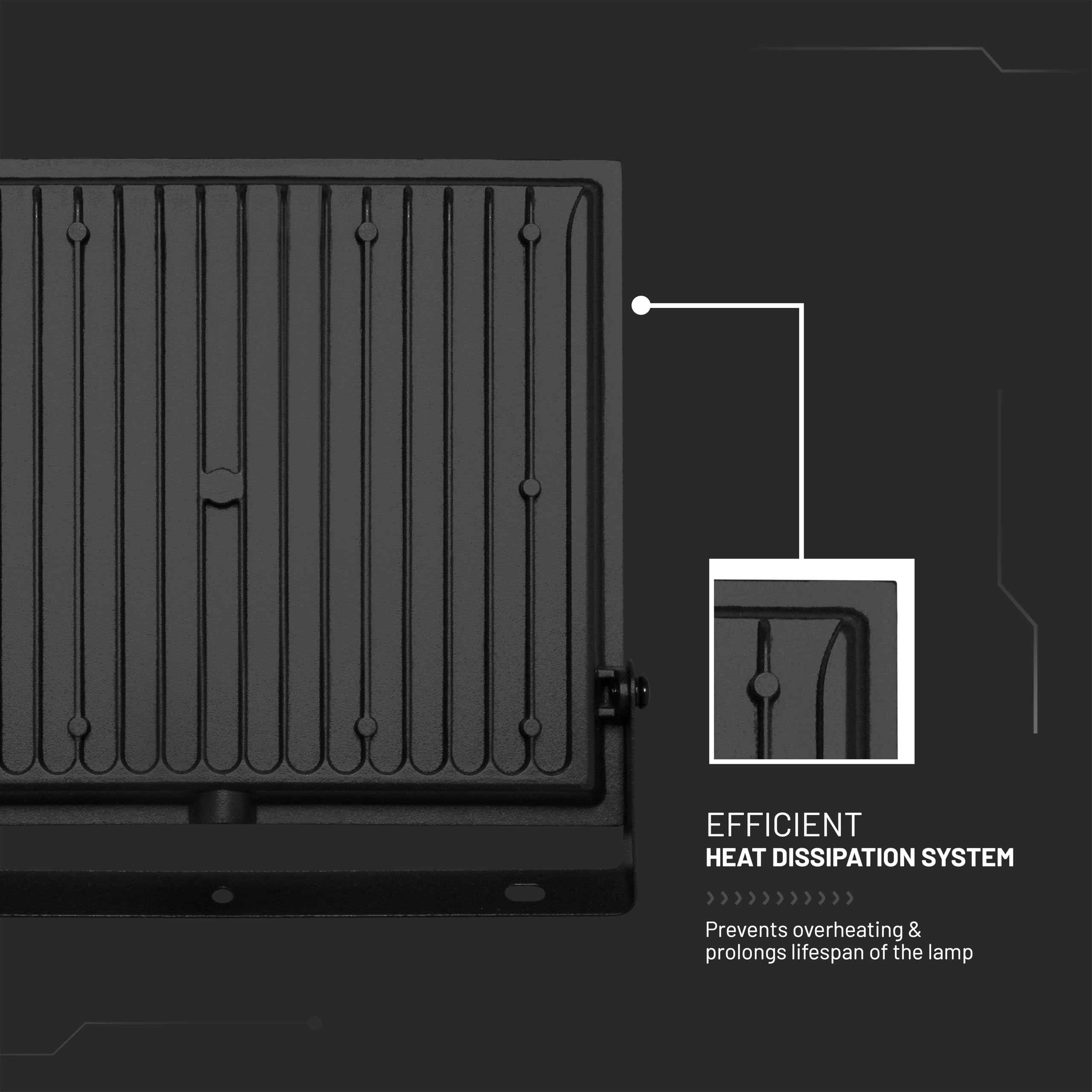 V-TAC 4x Fari LED da Esterno 100W - [ E-Series - Alte Perfomance, Bassi Consumi ] - Super Slim Design - 8150 Lumen - IP65 - Proiettore per Casa, Garage, Magazzino - Impermeabile - Luce Naturale 4000K