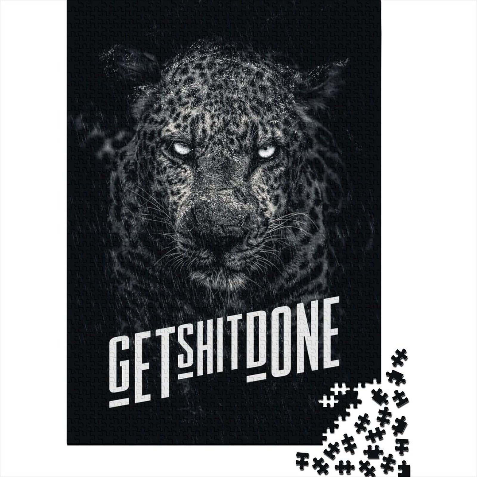 1000 Piece for Adults Get Shit Done Jigsaw Puzzles for Adults, Paper Puzzles Best Gift for Friends And Family 38x26cm/1000pcs