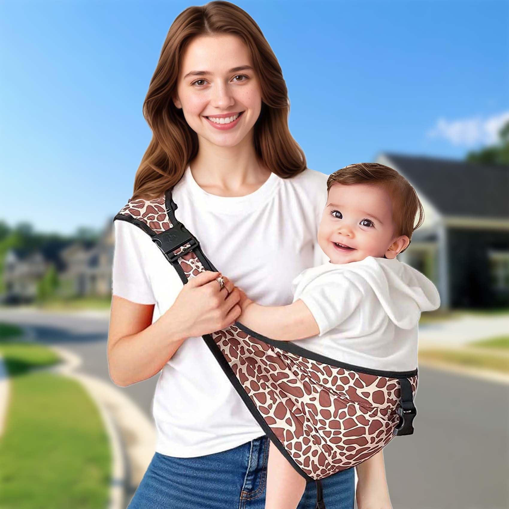 JOYNCLEON Baby Carrier Sling Newborn to Toddler Carrier,Side Toddler Carrier with Extra Wide Cozy Strap - Image 4