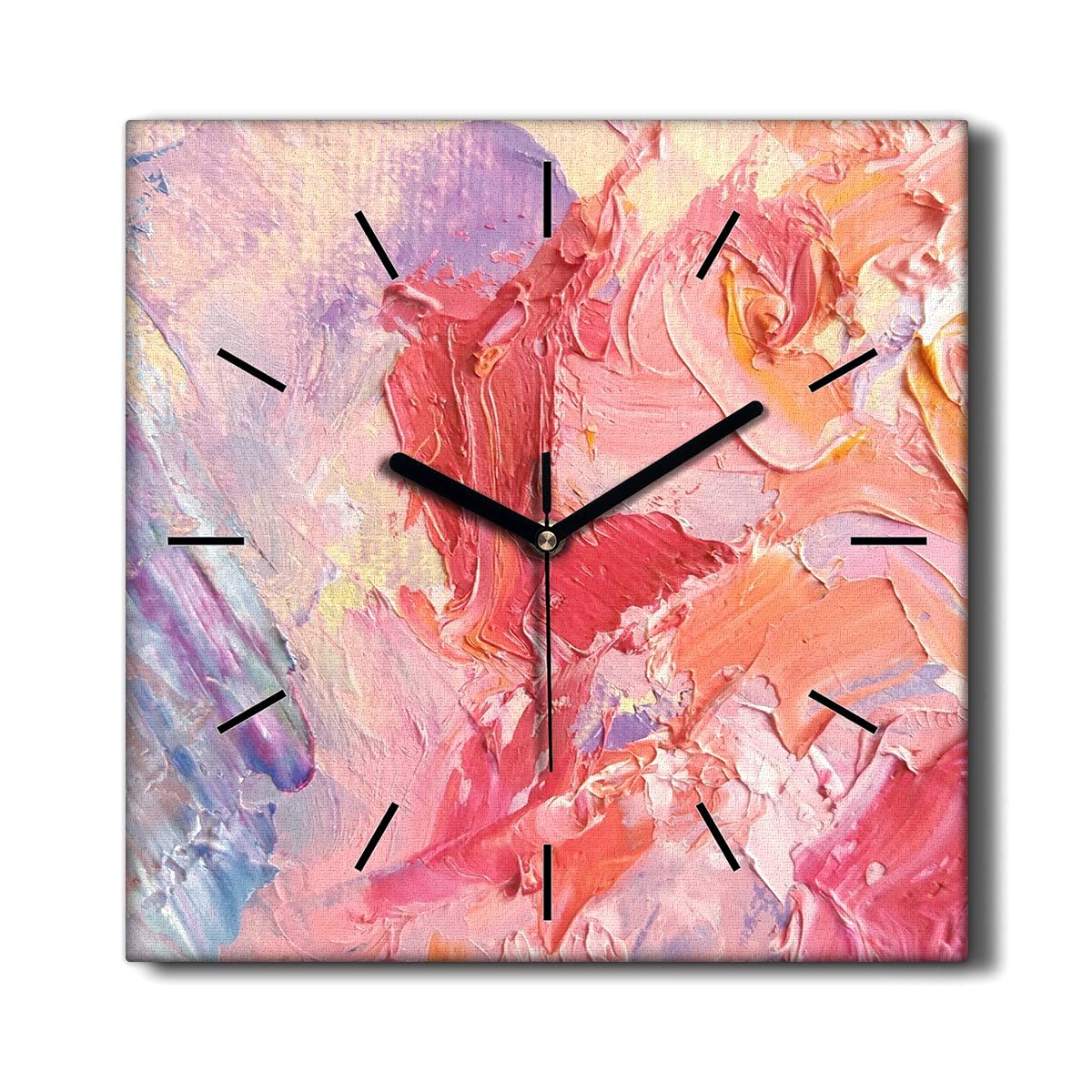 Horloge murale abstraite et silencieuse pour un salon moderne et chaleureux