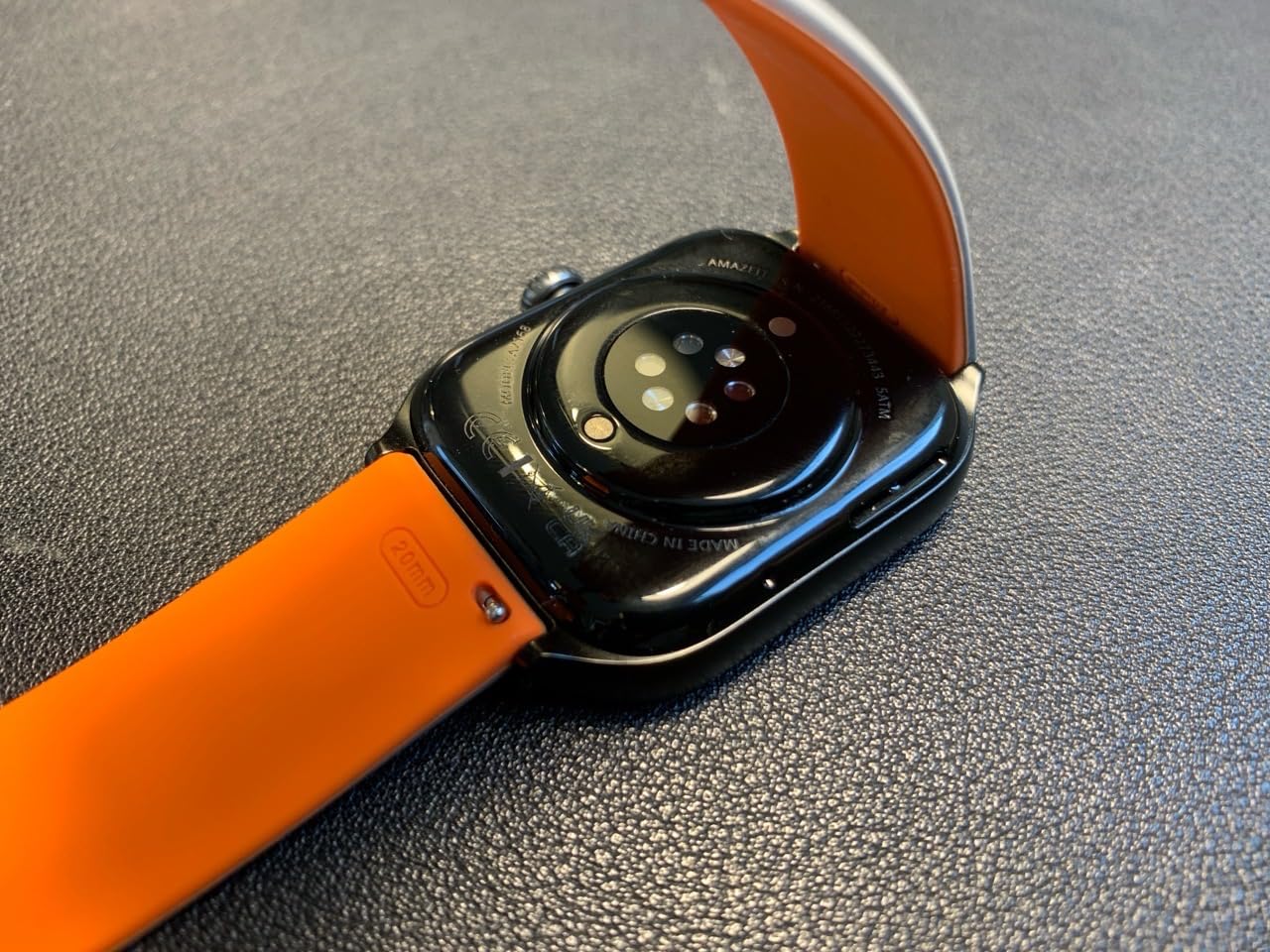 MaEiol 20mm Cinturino Pelle per Amazfit Active 2 Square/Amazfit Active 2 / Active/GTR Mini/GTR 42mm /GTS 4 /GTS 4 Mini/Bip 3 /Bip 3 Pro, Cinturino Ricambio Orologio per Donna Uomo - Nero