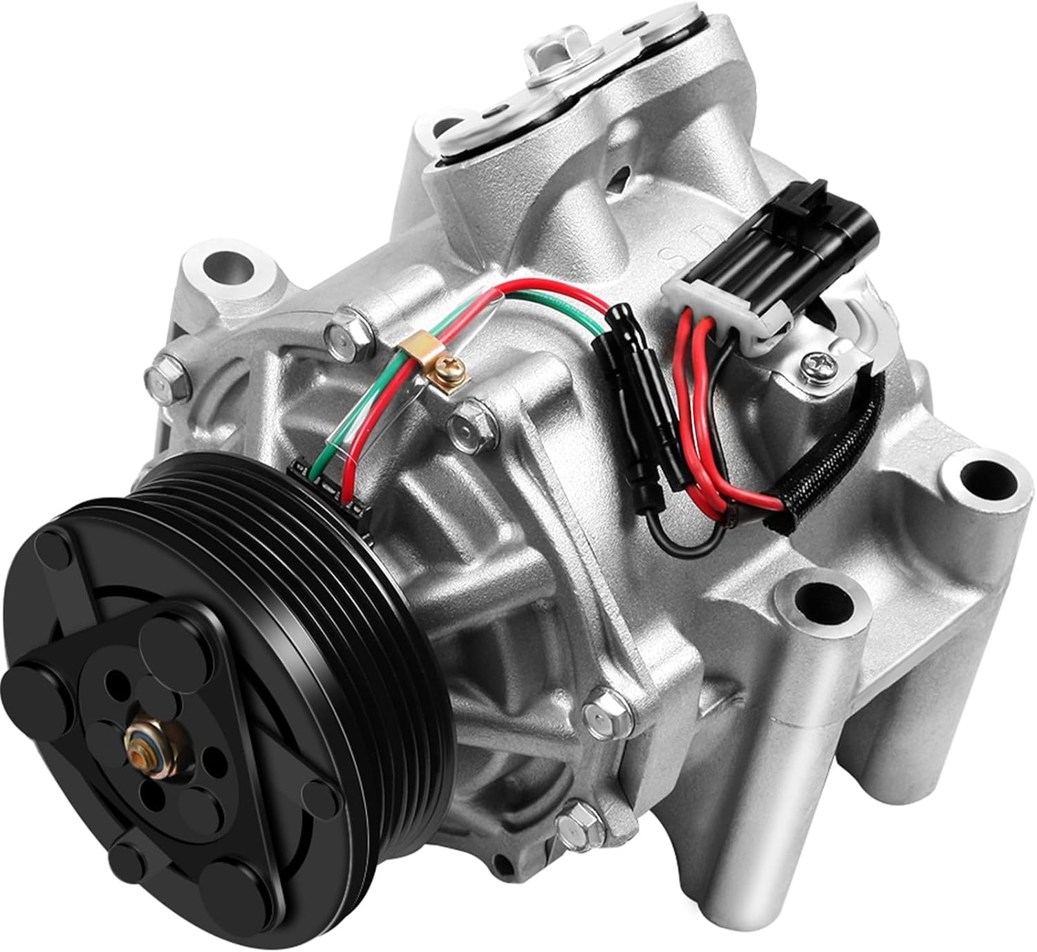 AC Compressor with Clutch Fits for GMC Envoy 4.2L 2002-2009, for Chevrolet Trailblazer EXT 4.2L 2002-2006, for Saab 9-7x 4.2L 2005-2009, for Oldsmobile Bravada 2002-2004