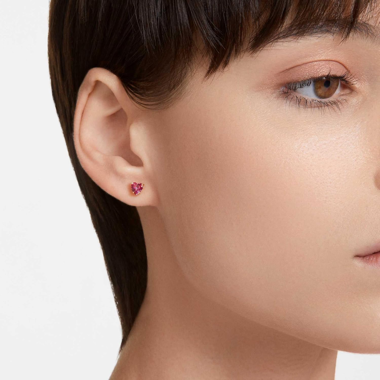 Swarovski Chroma Drop Crystal Earrings, Gold Tone Finish, Rhodium Finish, Latch Back Closure