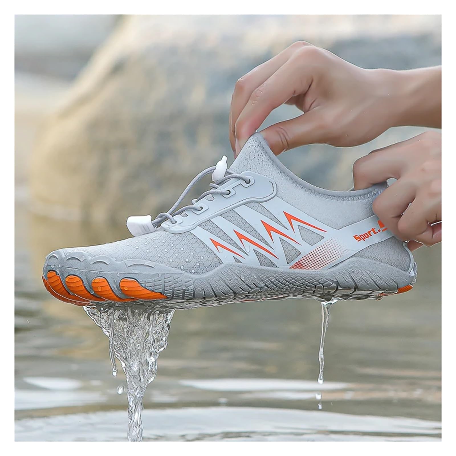 Zapatos De Agua Zapatos de agua for hombre, zapatos acuáticos, zapatillas antideslizantes de secado rápido, talla 35-44, zapatos de agua Zapatos Agua Hombre