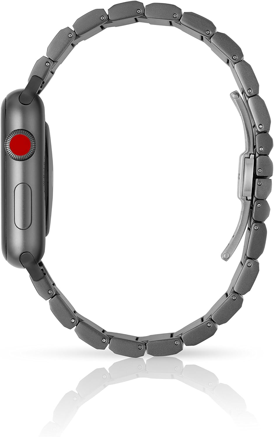 JUUK 46mm Ligero LT watch band made for the Apple Watch, made with Swiss quality using aircraft grade, hard anodized 6000 series aluminum with a solid stainless steel butterfly deployant buckle - Image 3