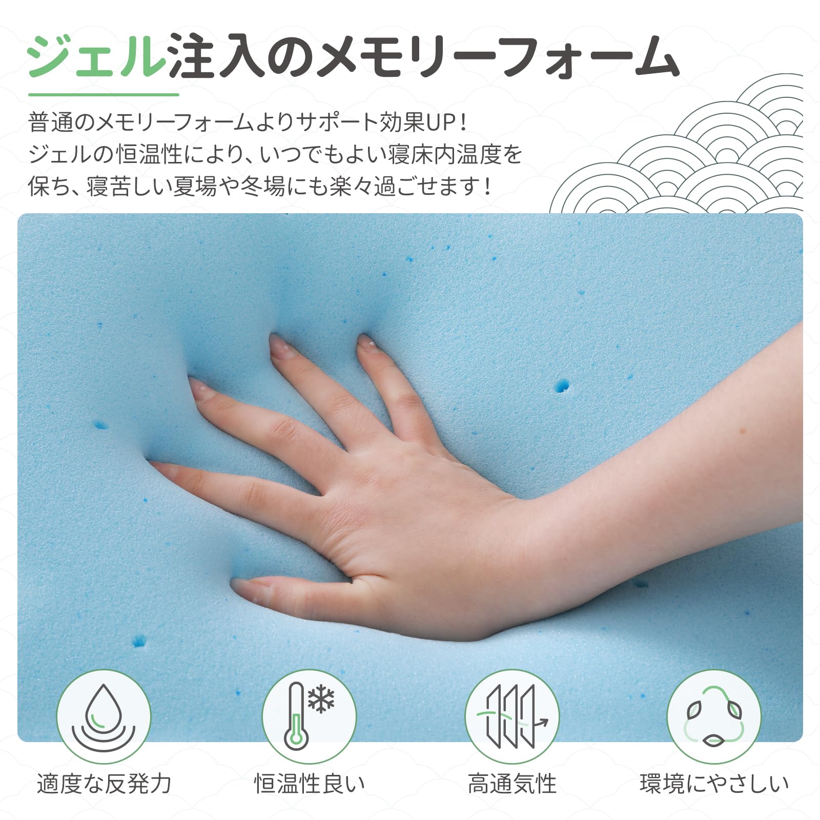 Amazon｜Novilla マットレス セミダブル ポケットコイル 極厚20cm 3  