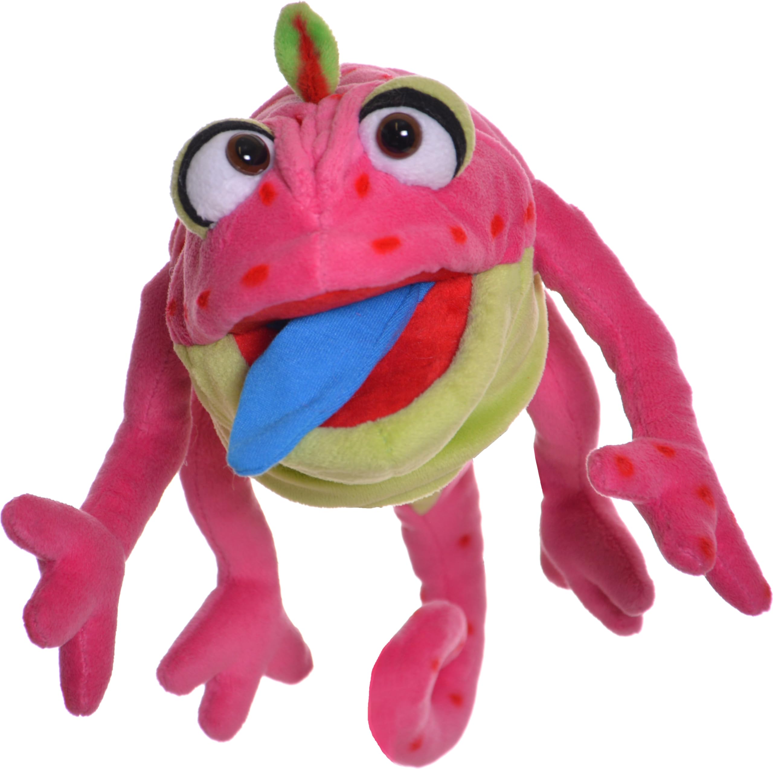 Living Puppets Wilhelminchen Chameleon, pacynka z wysokiej jakości materiałów w wspaniałych kolorach, rozmiar: 34 cm, W877