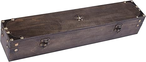Witch Wizard Handcrafted Wood Magic Wand Box, 18 inch, Weathered Grey