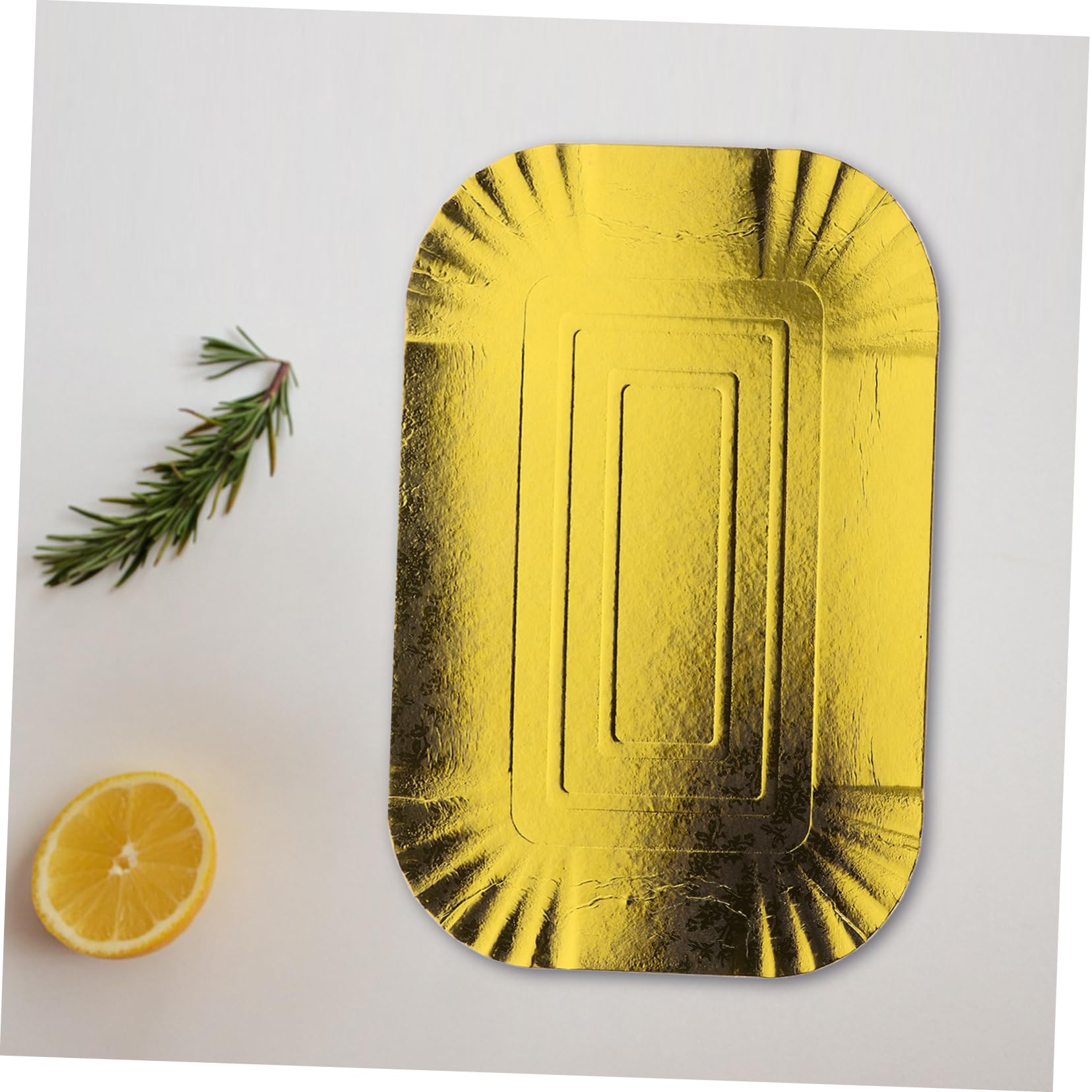 SOLUSTRE Dorado de Papel Aluminio, 10 Unidades para Hornear
