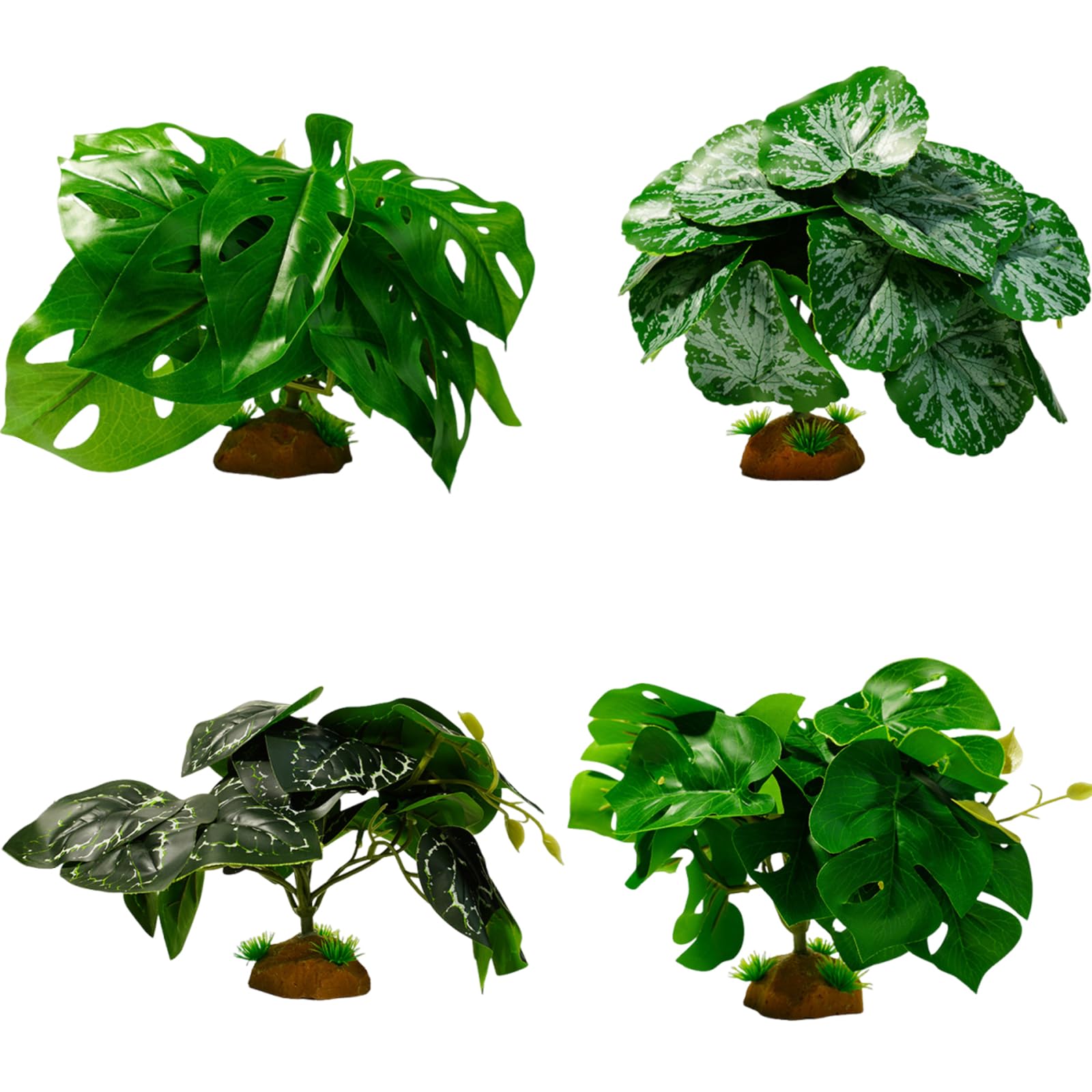Oxxggkao Artificial Aquarium Decorations for Shrimp Habitat, Fish Landscape Ornaments & Terrarium Fish Landscape Ornaments & Terrarium