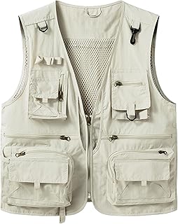 Women's Outdoor Breathable Multiple Pockets Quick Dry Safair Cargo Fishing Work Vest