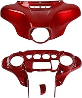 Vista 25 de Cubierta del velocímetro Carcasa interior exterior de nido de abeja negro con efecto decolorado CROMO PERSONALIZADO Compatible con Harley Touring