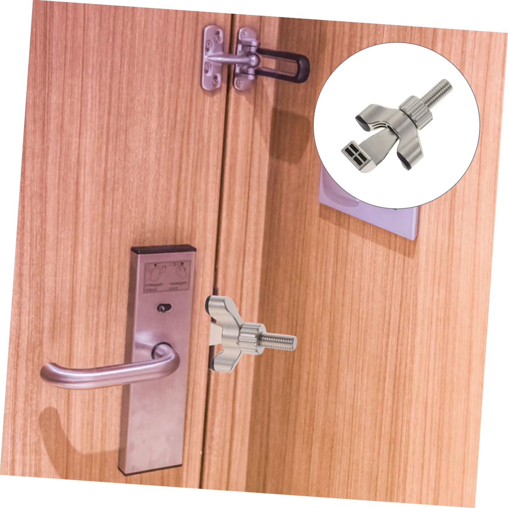 Butée Argenté Sécurité de Alliage Portable de Zinc de Porte en Maison
