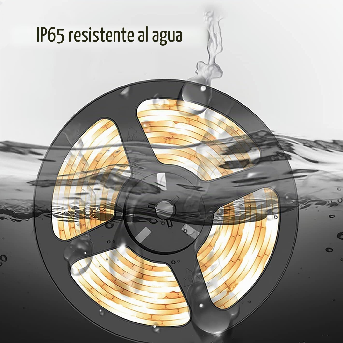 Tira de LED Solar de 10M 240LED Impermeable Flexible 8 Modos Strip Light con Control LED al Aire Libre Luz de la Cuerda Rayas LED para Bodas Navidad Jardín (Blanco cálido)