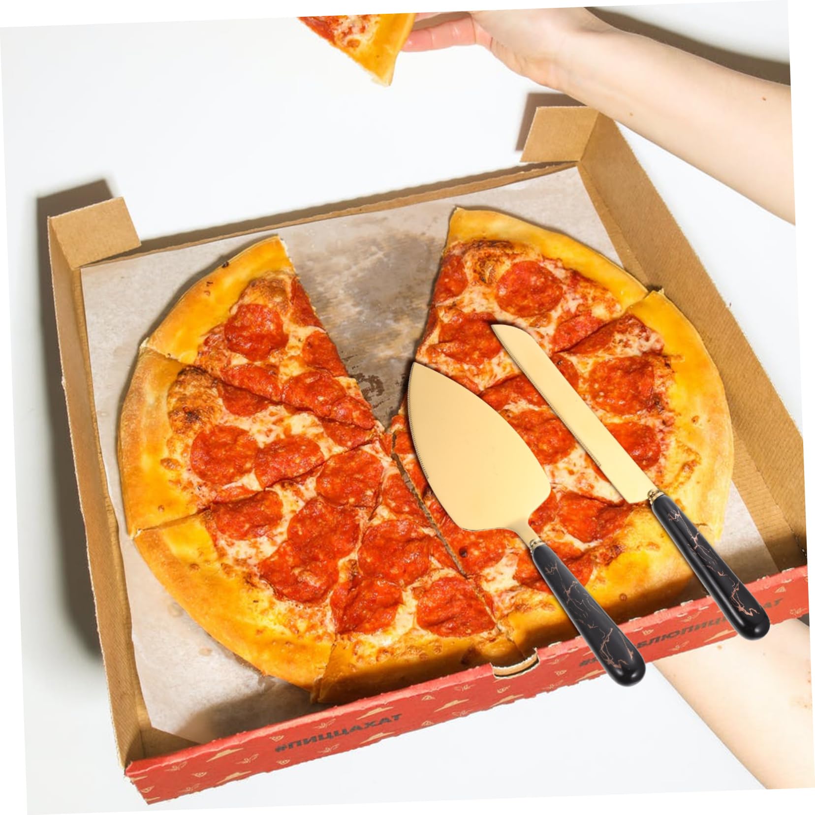 1 Set Cake Spatula Set Pie Cutting Server Baking Pastry Cutter Cake Cutter and Server Cake Serving Tool Butter Spreader Pizza Server Cake Baking Spatula Cake Server Tool Ceramics BRIGHTFUFU