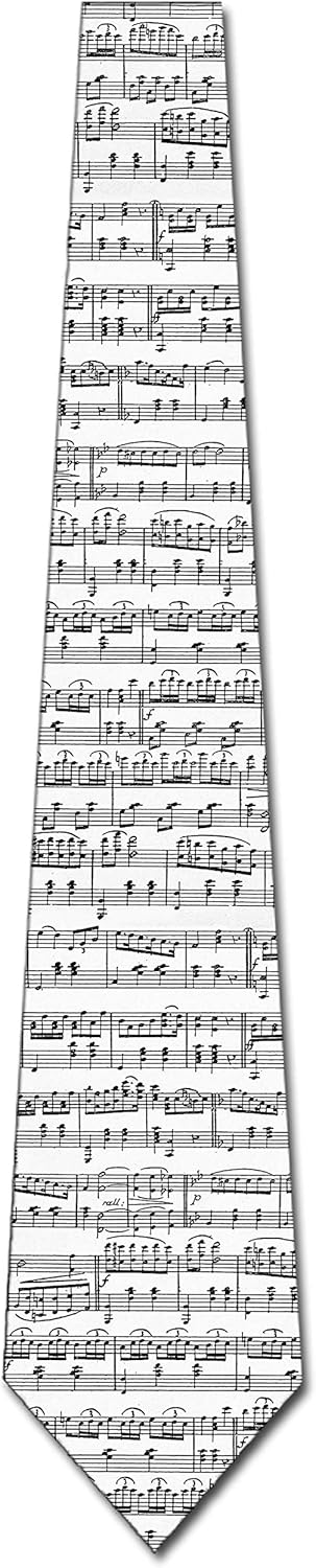 Three Rooker Music Ties Mens Sheet Musical Necktie Notes Neckties Tie