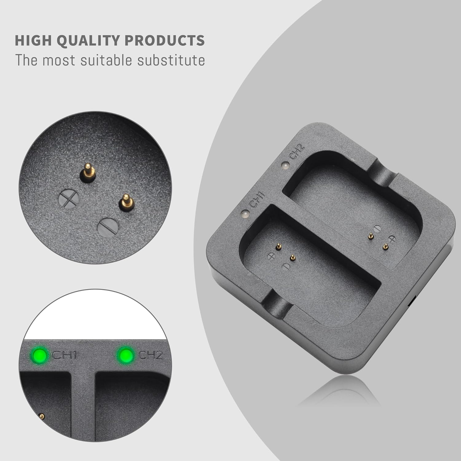 Replacement Charger for Ring Battery Compatible with Ring-Doorbell-Camera 2/3/4/3plus, Stick Up Cam Battery (2nd and 3rd Gen), Also for Spotlight Cam and Peephole Cam