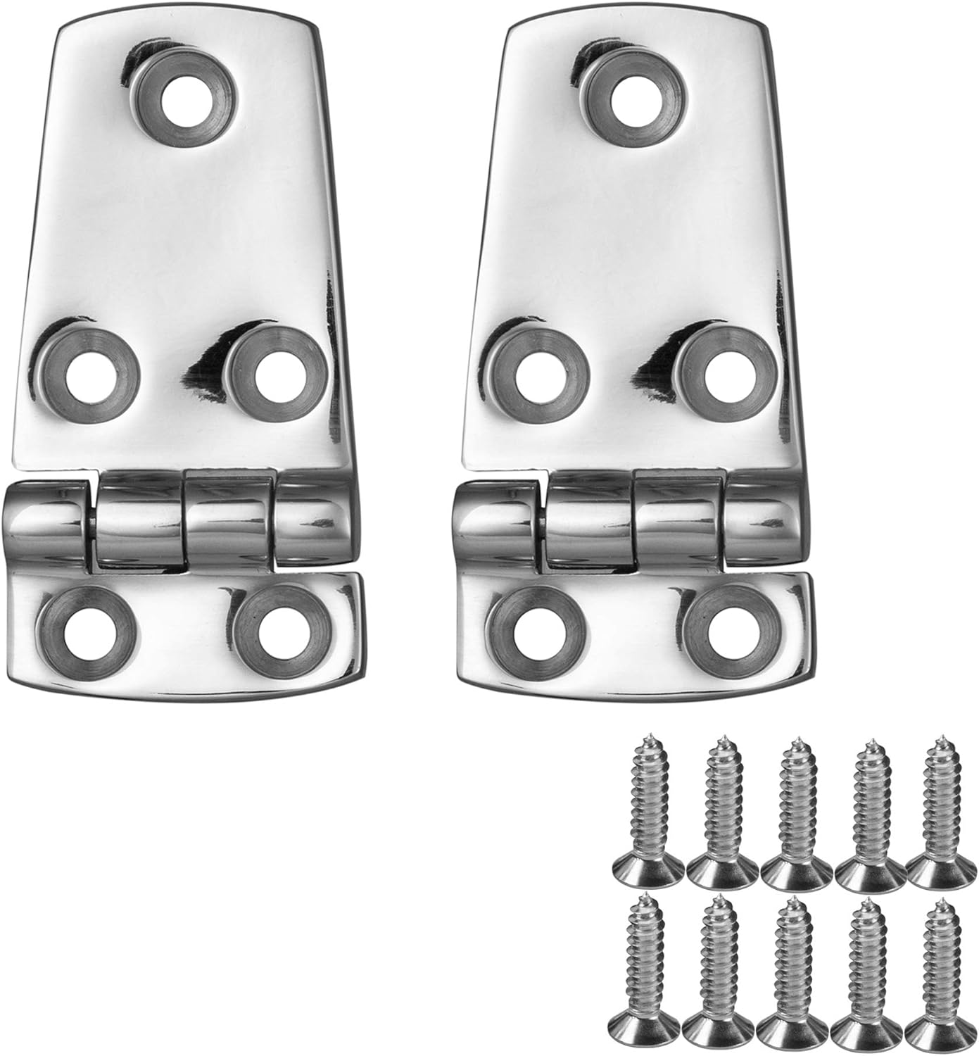 YUSOVE Boat Shortside Hinges 3" x 1-1/2" 316 Stainless Steel Hinge,Marine Heavy Duty Door Cupboard Hinges,Cabinet Hatch Hardware,Pack of 2 : Sports & Outdoors