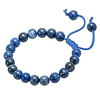 Vista 156 de Amazing Gemstone Yaxaite Bracelet for Women Men's Gifts - Protection Healing Crystal Bracelet - 8mm Gemstone Beaded Adjustable Bracelet Pulseras