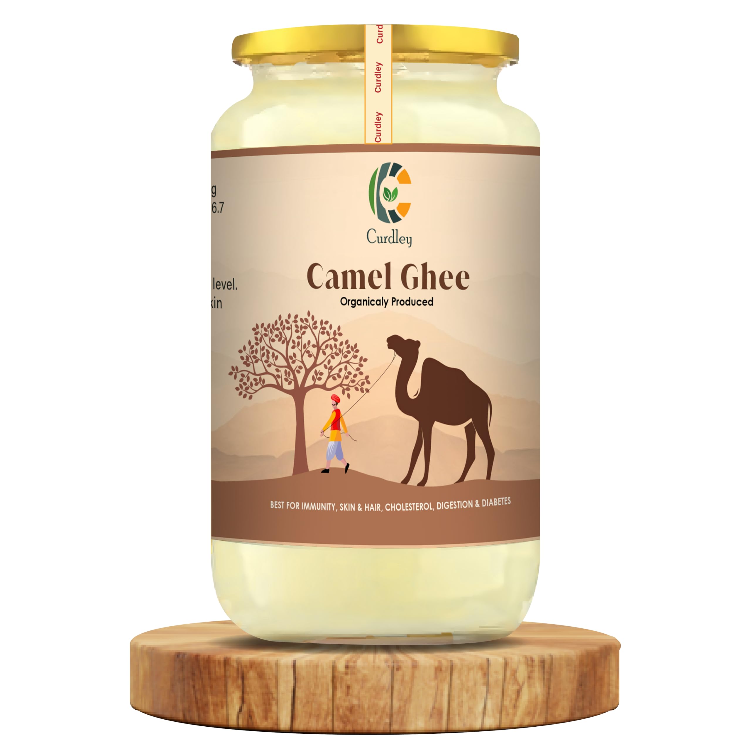 Curdley A2 Desi Camel Ghee | Supports Brain Health, Immunity, Digestion (1000 ml) (B0DD366L9Z) Amazon Price History, Amazon Price Tracker