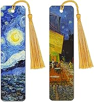 Vista 31 de WIRESTER Juego de 2 marcapáginas de metal con borla dorada clara para estudiantes, lectores, profesores, amantes de los libros, posturas divertidas