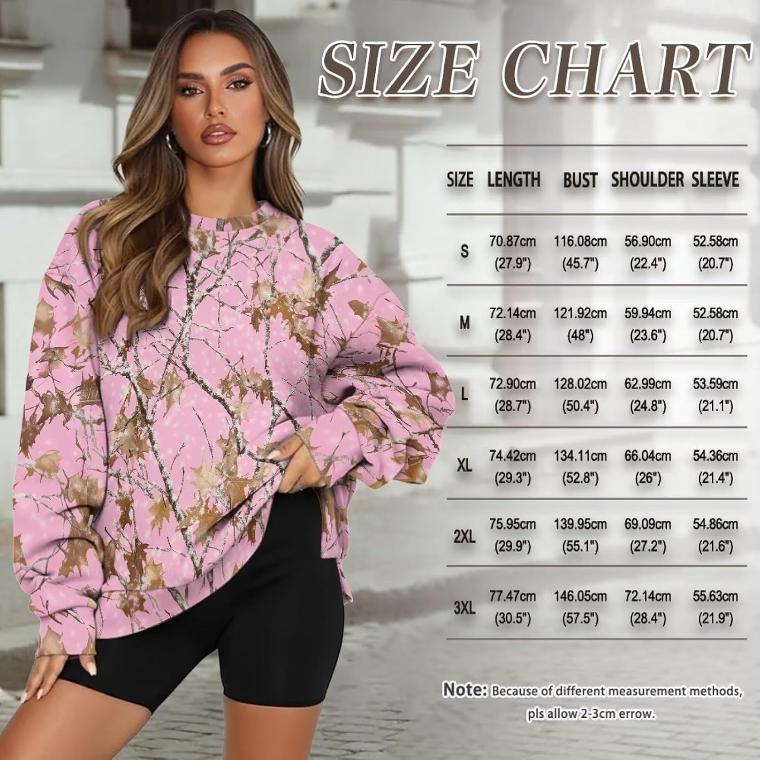 Womens Oversized Sweatshirts Hoodies Crewneck Sweaters Casual Tops Comfy Fashion Outfits Clothes with Pockets