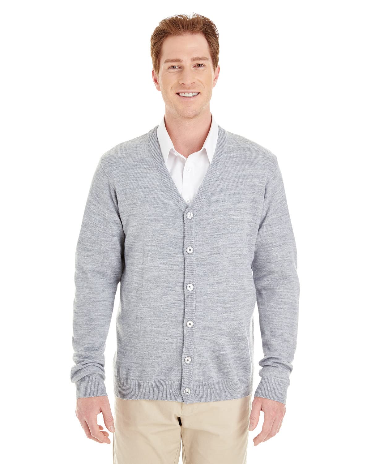 Harriton Pilbloc V-Neck Button Cardigan